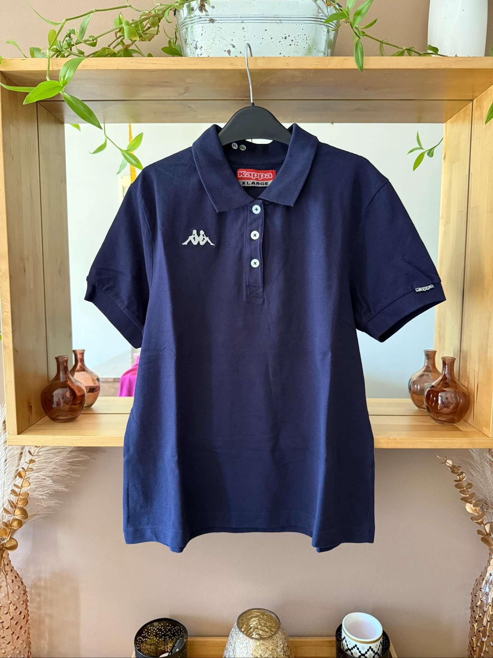 Lot 4 Polos Femme Kappa – Tamanho L / XL – Rosa Verde Azul – Estado Perfeito – photo 3